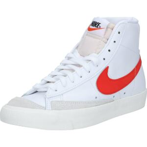 Kotníkové tenisky 'BLAZER MID 78' Nike Sportswear červená / bílá
