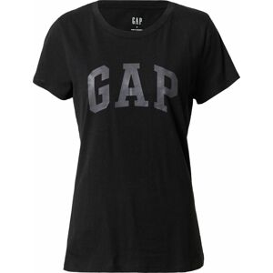 Tričko Gap Petite tmavě šedá / černá