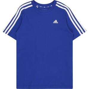 Funkční tričko 'Essentials 3-Stripes ' ADIDAS SPORTSWEAR modrá / bílá