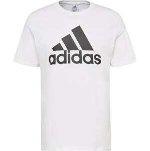 Funkční tričko 'Essentials Big Logo' ADIDAS SPORTSWEAR černá / bílá