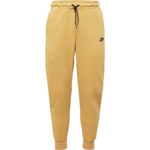 Kalhoty Nike Sportswear zlatě žlutá / černá