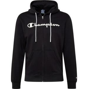 Sportovní mikina Champion Authentic Athletic Apparel černá / bílá