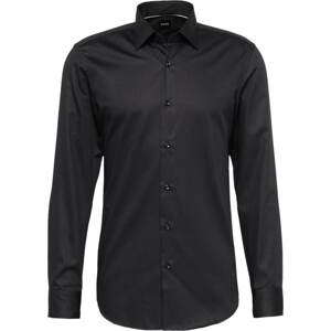 Košile 'HANK' BOSS Black antracitová / černá