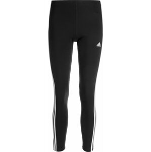 Sportovní kalhoty 'Essentials 3-Stripes High-Waisted ' ADIDAS SPORTSWEAR černá / bílá
