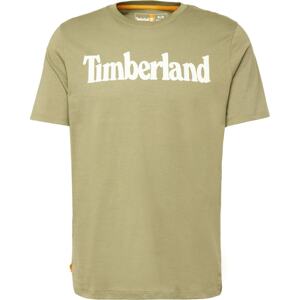 Tričko Timberland světle hnědá / bílá
