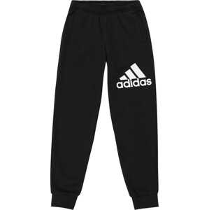 Sportovní kalhoty 'Essentials Fit Big Logo ' ADIDAS SPORTSWEAR černá / bílá