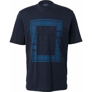 Tričko Esprit modrá / námořnická modř