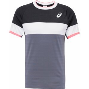 Funkční tričko ASICS marine modrá / světle růžová / černá / bílá