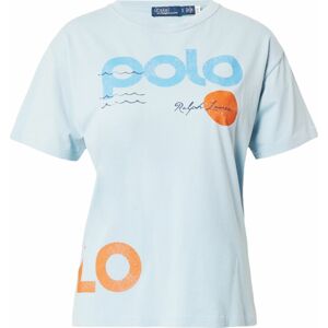 Tričko Polo Ralph Lauren námořnická modř / aqua modrá / nebeská modř / oranžová