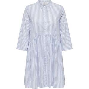 Košilové šaty 'FIE CHICAGO' Only kouřově modrá / bílá