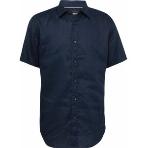 Košile 'Ross' BOSS Black námořnická modř