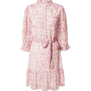 Košilové šaty 'VIOLA' JDY olivová / pink / světle růžová / bílá