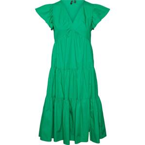 Šaty 'Jarlotte' Vero Moda trávově zelená