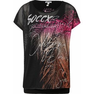 Tričko Soccx pink / pudrová / černá / bílá