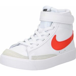 Tenisky 'Blazer 77' Nike Sportswear tělová / oranžově červená / černá / bílá