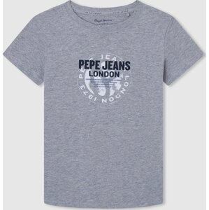 Tričko 'Brooklyn' Pepe Jeans námořnická modř / šedý melír / bílá