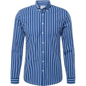 Košile lindbergh tmavě modrá / bílá