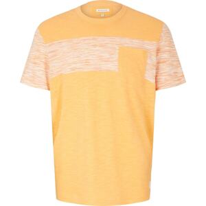 Tričko Tom Tailor oranžová / bílá