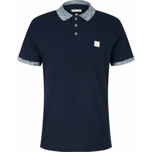 Tričko Tom Tailor námořnická modř / modrý melír / bílá