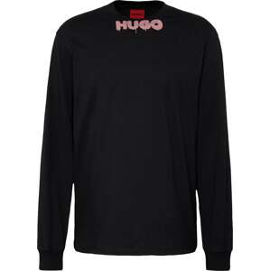 Tričko 'Dotopaxi' HUGO růžová / černá