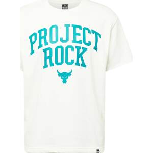 Funkční tričko 'Project Rock' Under Armour krémová / nefritová