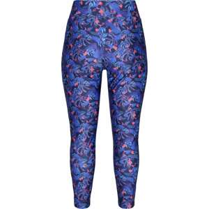 Sportovní kalhoty 'AJIA' Active by Zizzi modrá / tmavě modrá / fialová / světle růžová