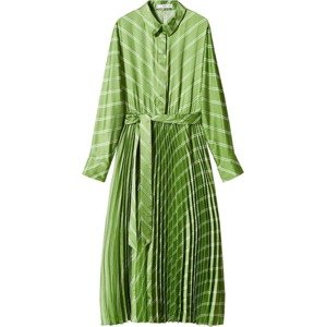 Košilové šaty 'Galo' Mango zelená / bílá