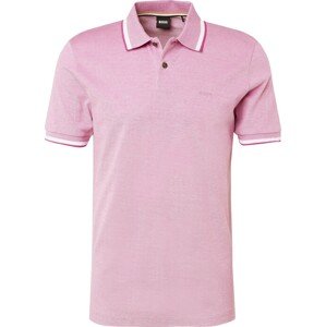 Tričko 'Parlay' BOSS Black pink / světle růžová / bílá