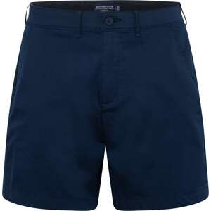 Kalhoty Abercrombie & Fitch námořnická modř