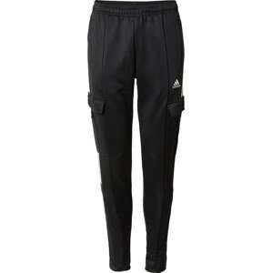 Sportovní kalhoty 'Tiro ' ADIDAS SPORTSWEAR černá / bílá