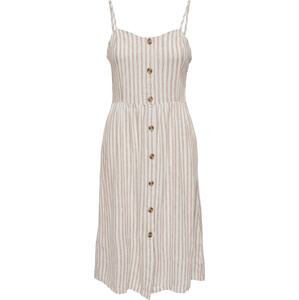 Letní šaty 'LUNA' Only hnědá / perlově bílá