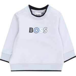 Mikina BOSS Kidswear námořnická modř / nebeská modř / černá / bílá