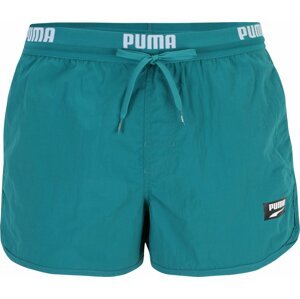 Plavecké šortky Puma petrolejová / černá / bílá