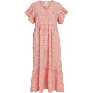 Letní šaty 'Azana' Object korálová / bílá