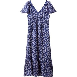 Letní šaty 'Flori' Mango enciánová modrá / růže / offwhite