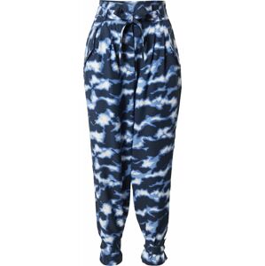 Kalhoty se sklady v pase 'EVANI' Pepe Jeans marine modrá / světlemodrá / bílá
