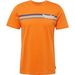Tričko Superdry námořnická modř / šedá / oranžová / bílá