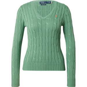 Svetr 'KIMBERLY' Polo Ralph Lauren zelená / oranžová