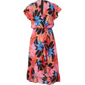 Letní šaty AX Paris světlemodrá / oranžová / pink / černá