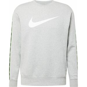 Mikina Nike Sportswear svítivě žlutá / šedý melír / černá / bílá