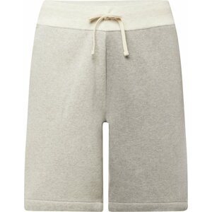 Kalhoty Polo Ralph Lauren krémová / světle šedá / šedý melír