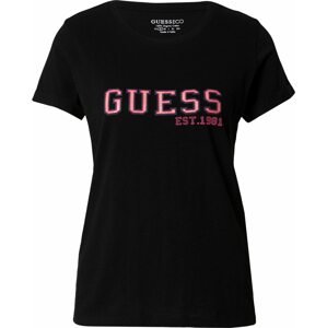 Tričko Guess pink / černá