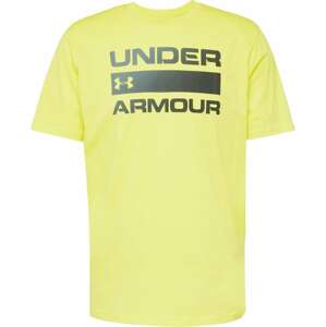 Funkční tričko 'TEAM ISSUE' Under Armour žlutá / černá