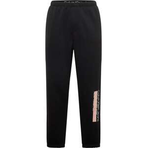 Kalhoty Calvin Klein Jeans světle růžová / černá / bílá
