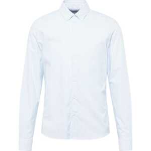 Společenská košile Calvin Klein světlemodrá / bílá