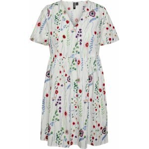 Letní šaty 'JALISA' Pieces světlemodrá / zelená / červená / bílá