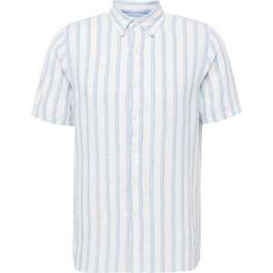 Košile Abercrombie & Fitch modrá / světlemodrá / bílá