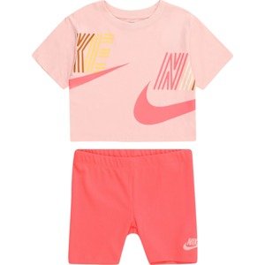 Tepláková souprava Nike Sportswear žlutá / růžová / pastelově červená / světle červená