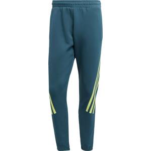 Sportovní kalhoty 'Future Icons 3-Stripes' ADIDAS SPORTSWEAR tyrkysová / žlutá