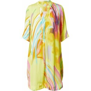 Košilové šaty Emily Van Den Bergh světlemodrá / žlutá / pink / bílá